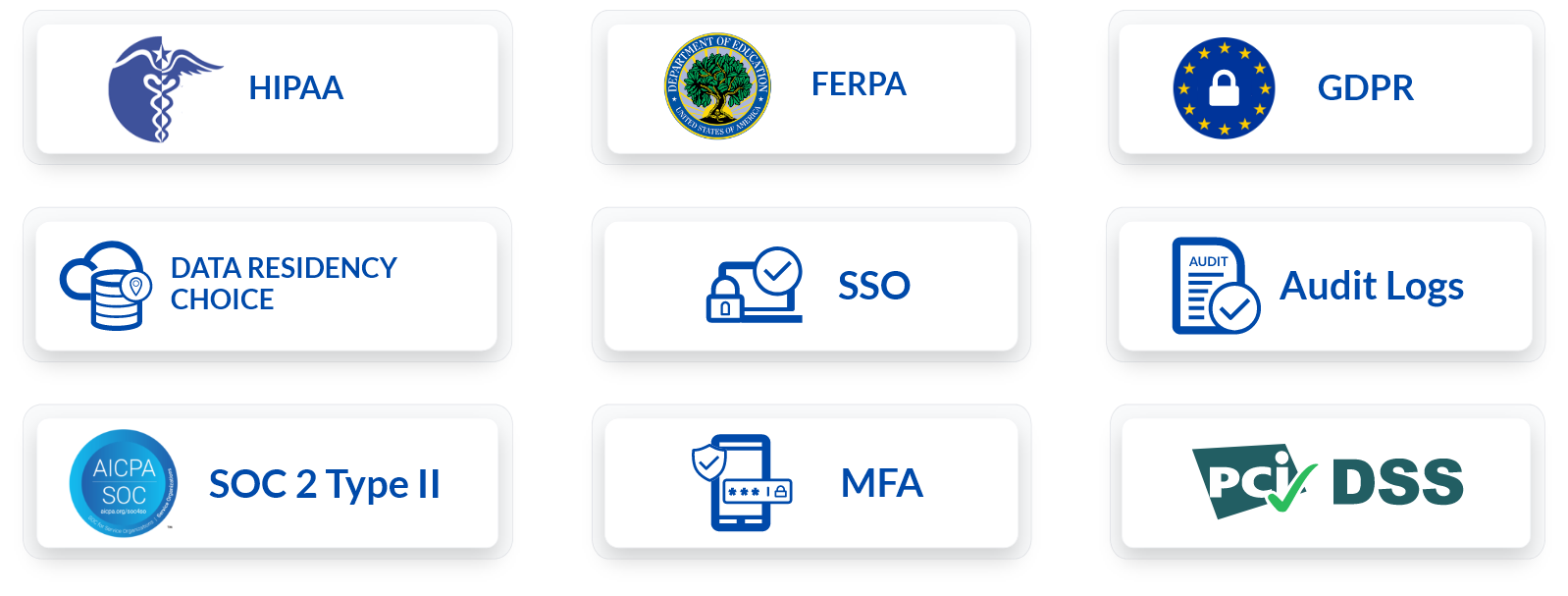 Caspio hipaa compliant logos